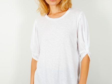 V Amelia Top in White Fashion