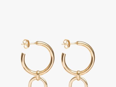 TS Medium Gold Eternity Earrings Online Hot Sale