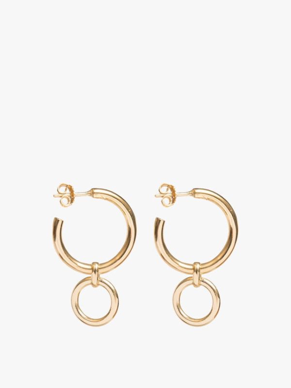 TS Medium Gold Eternity Earrings Online Hot Sale