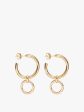 TS Medium Gold Eternity Earrings Online Hot Sale