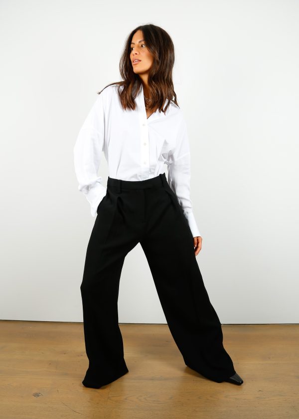 R&B Bennett Japanese Crepe Pant in Black Online Hot Sale