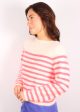 BR Dator Stripe Knit in Red For Cheap