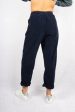 AV Padow Trousers in Navy Online Hot Sale