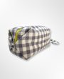 NOOKI Gingham Washbag in Black Online now