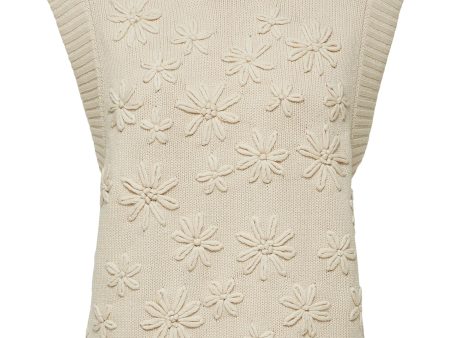 SLF Fia Knit Vest in Sandshell Discount