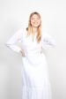 Dilli Grey Kate linen white maxi dress Supply