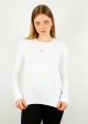 R&B The Knit Long Sleeve Top in White Online