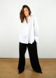 JOSEPH Baja Poplin Blouse in White For Sale