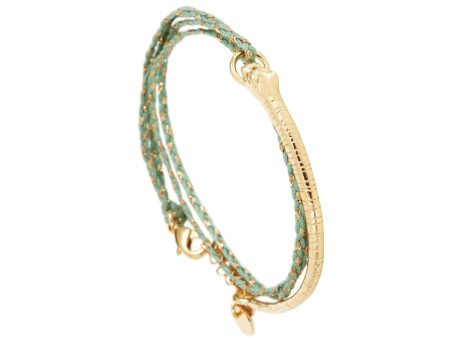 LH Tina Bangle with Threads in Almond Supply