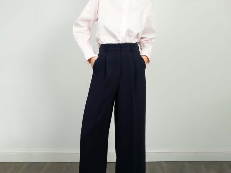 MM Uta Trousers in Navy Cheap