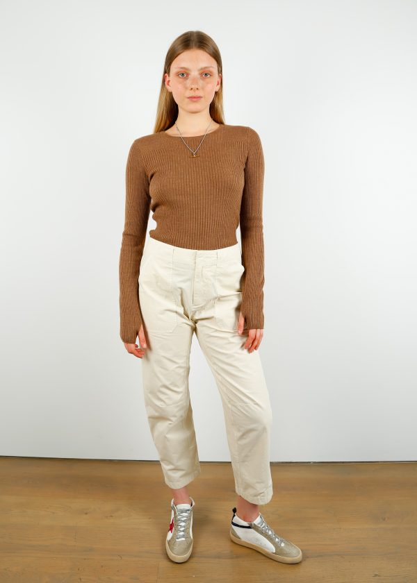 R&B Leyton Workwear Pant in Ivory Online Sale