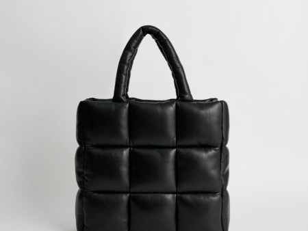 STAND Assante Puffy Bag in Black Online