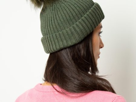 BOBBL Pom Hat in Hunter Green Supply