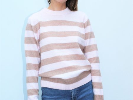 SLF Grace Star Stripe Knit in Chalk Pink For Discount