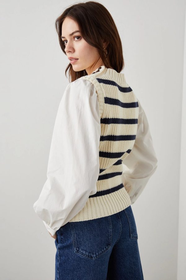 RAILS Bambi SL Striped Knit in Ivory Sale