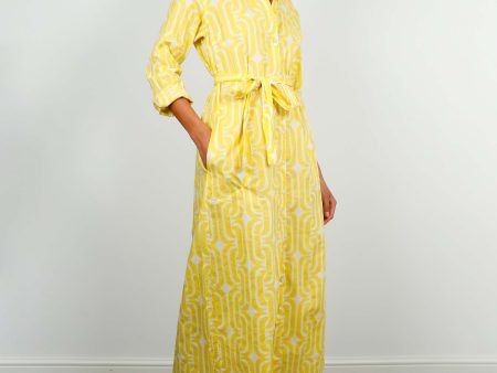 V Susan Dress in Lemon Hot on Sale