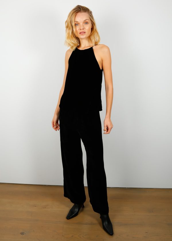 V Frida Trousers in Black Hot on Sale