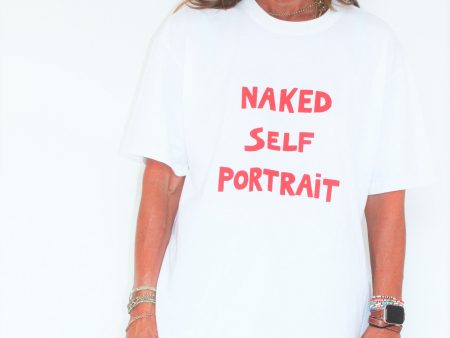 BF Naked Self Portrait T-shirt in White Hot on Sale