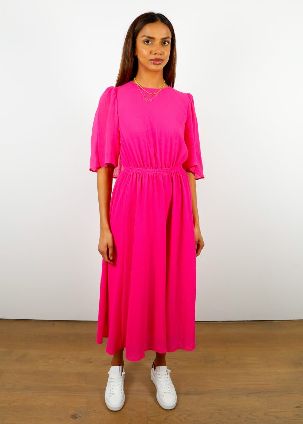 EA Dazzers Cape Midi Dress in Pink Haze Supply