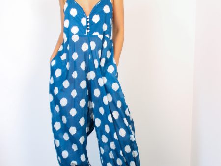 DREAM Pompei Jumpsuit in Blue Polka Supply