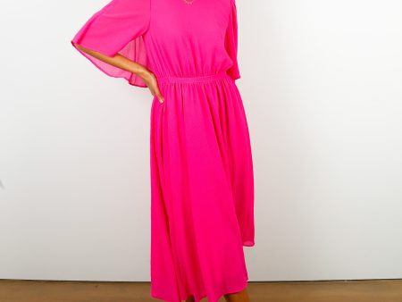 EA Dazzers Cape Midi Dress in Pink Haze Supply