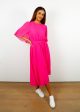 EA Dazzers Cape Midi Dress in Pink Haze Supply