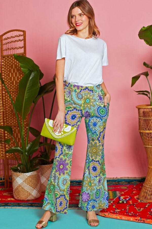 ONJENU Hannah Trousers in Ibiza Blue Online Sale