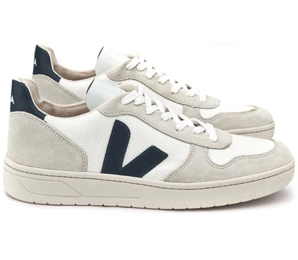 VEJA 11380 V10 Mesh Trainers in White Nautico on Sale