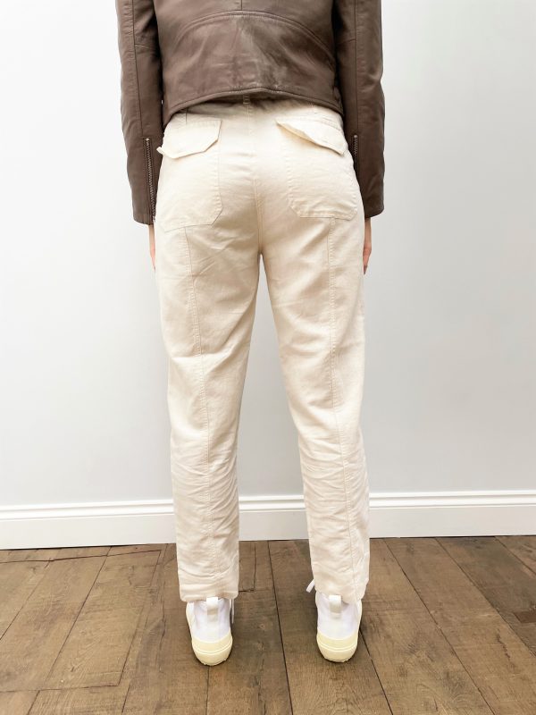 SEC.F Selene Track Trousers in White Swan Online Sale