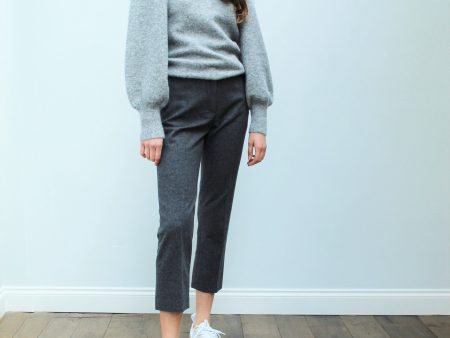 JOSEPH Tape Trousers in Graphite Online Hot Sale