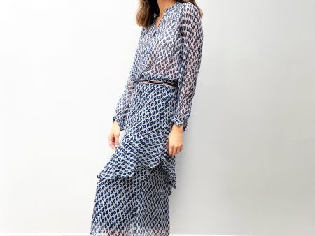 MOLIIN Lise Long Skirt in Princess Blue Supply