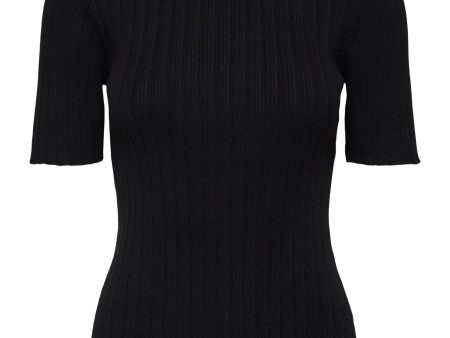 SLF Queen Rib Knit in Black For Cheap