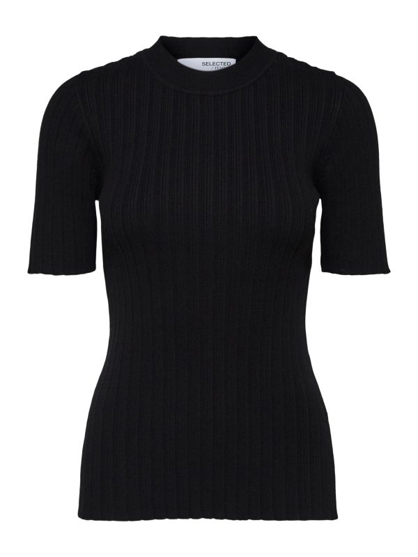 SLF Queen Rib Knit in Black For Cheap