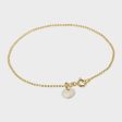 ENAMEL Ball Chain Bracelet in White Cheap