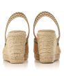 CASTANER Billie Sling Back Wedge in Beige Cheap