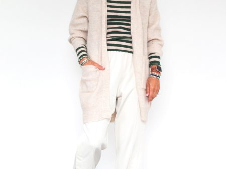 SLF Lulu Long Cardigan in Birch For Sale