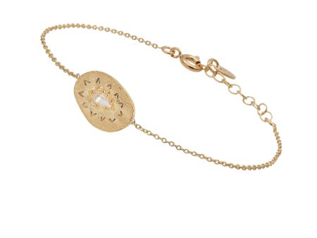 LH Felix White Zircon Bracelet in Gold Online Hot Sale