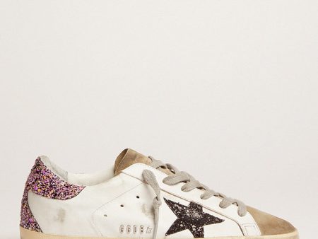 GG Superstar Trainers with Glitter Heel in Fuxia Mix Online