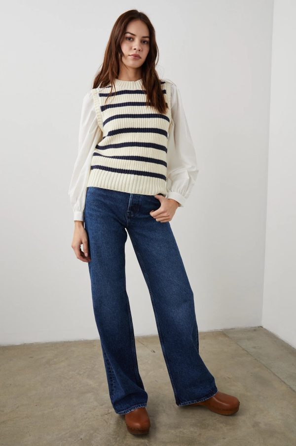 RAILS Bambi SL Striped Knit in Ivory Sale