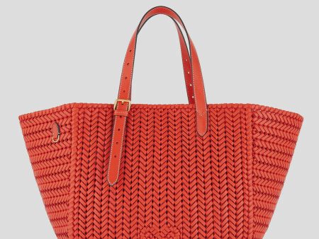 AH The Neeson Square Tote in Flame Red Online now