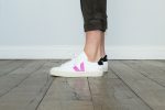 VEJA 52691 Campo Chromefree Trainers in White and Ultraviolet For Discount