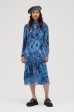 Ganni F6913 printed midi shirt dress Discount