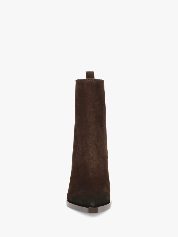 SE Mandey Boot in Suede Chocolate For Sale