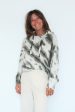 CRUSH Cashmere Tie Dye Tel Aviv Hoodie in Khaki Hot on Sale