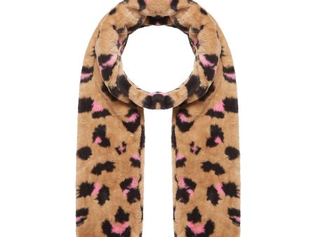 NOOKI Ari Scarf in Camel Leopard Fashion