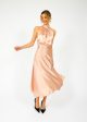 HARMUR Midi Wrap Dress in Rose Beige Online now