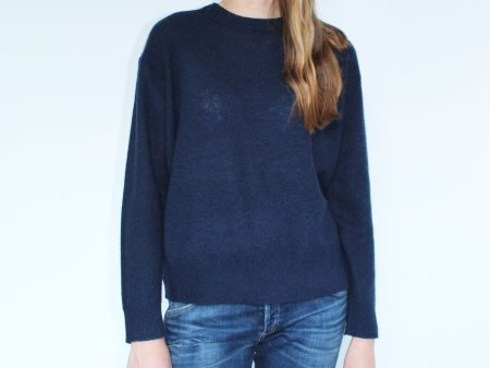 360 Daphne Crewneck Knit in Blue Depths For Discount