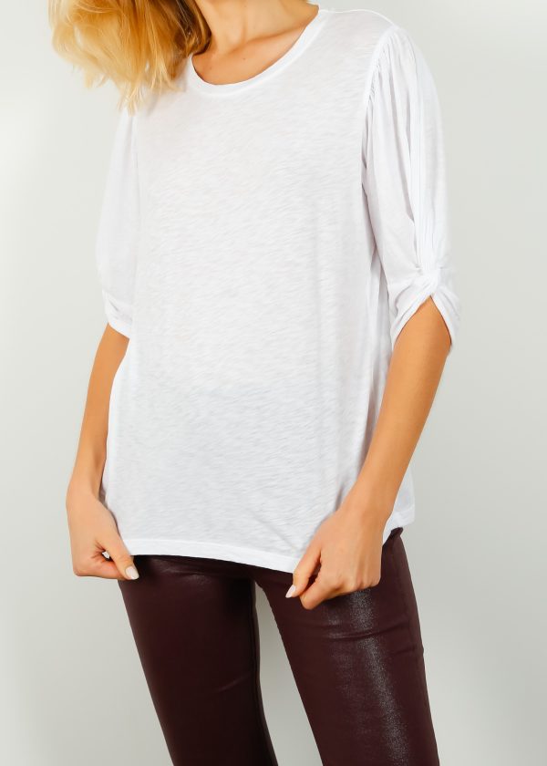 V Amelia Top in White Fashion