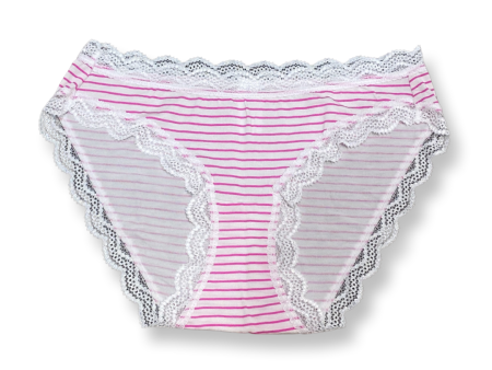 S&S Candy Stripe Knicker in Pink Online