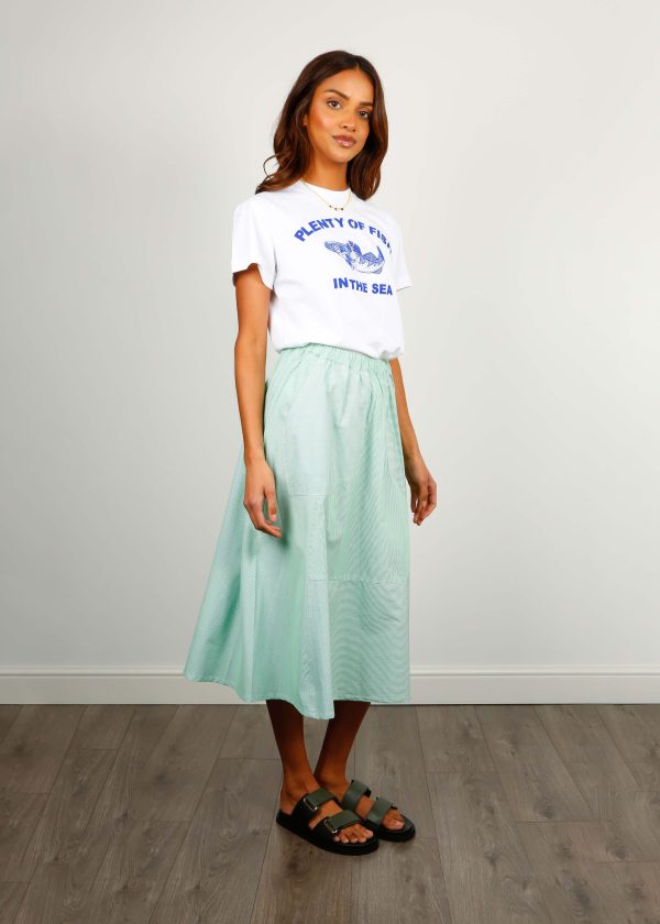 DAWN X DARE Pabla Skirt in Jade Online Hot Sale